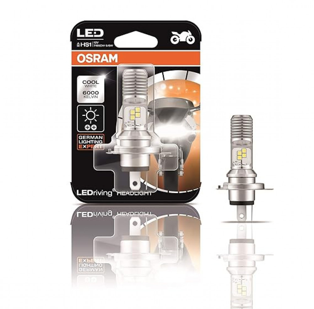 Osram Headlight Motorbike LED HS1 7285CW 5/6W 12V PX43T (Blister Pack, Cool White)